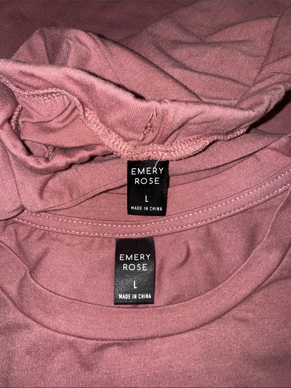 Emery Rose Matching Tee & Shorts Set in Mauve